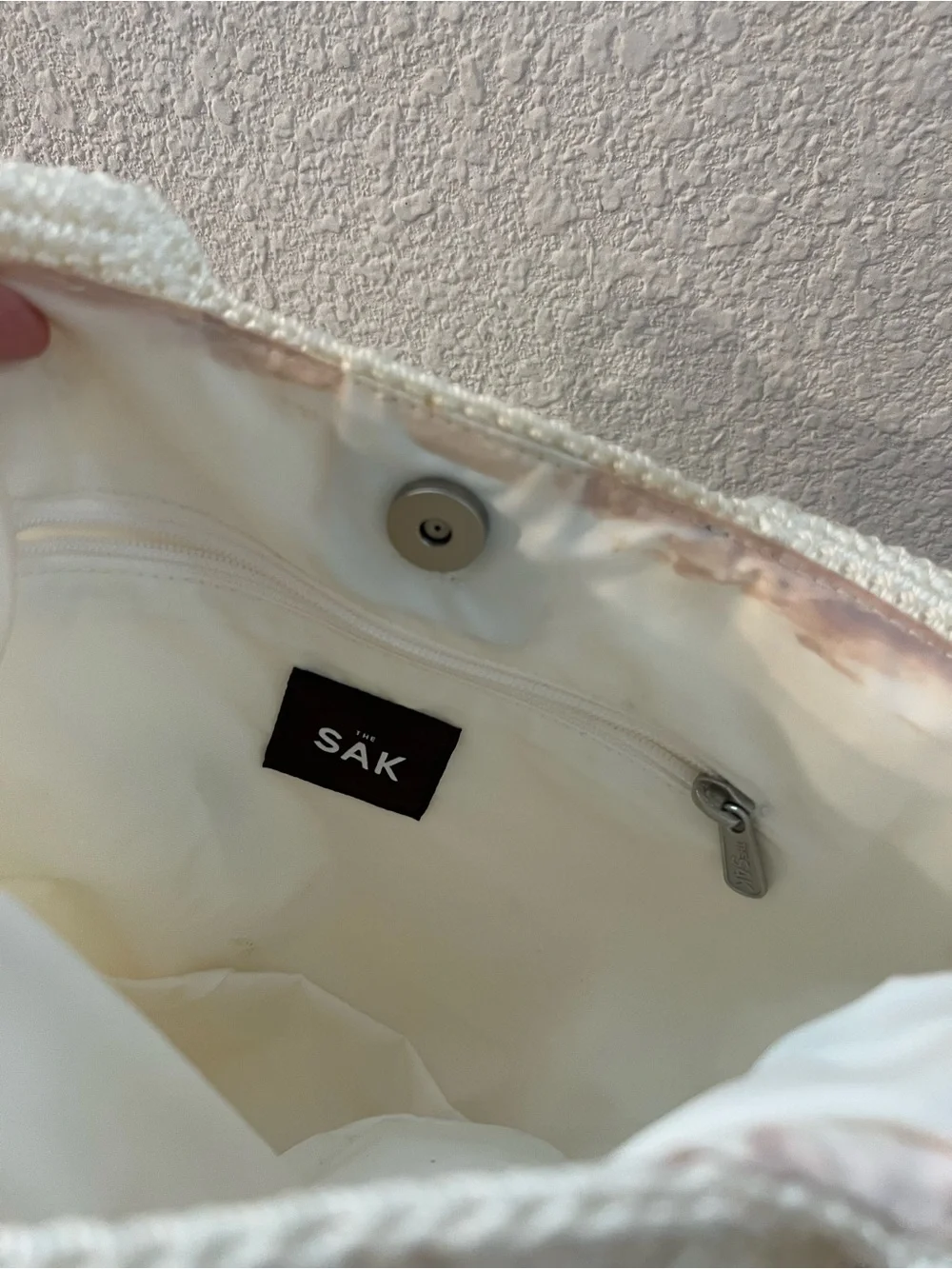 The Sak Cream Crochet Shoulder Tote